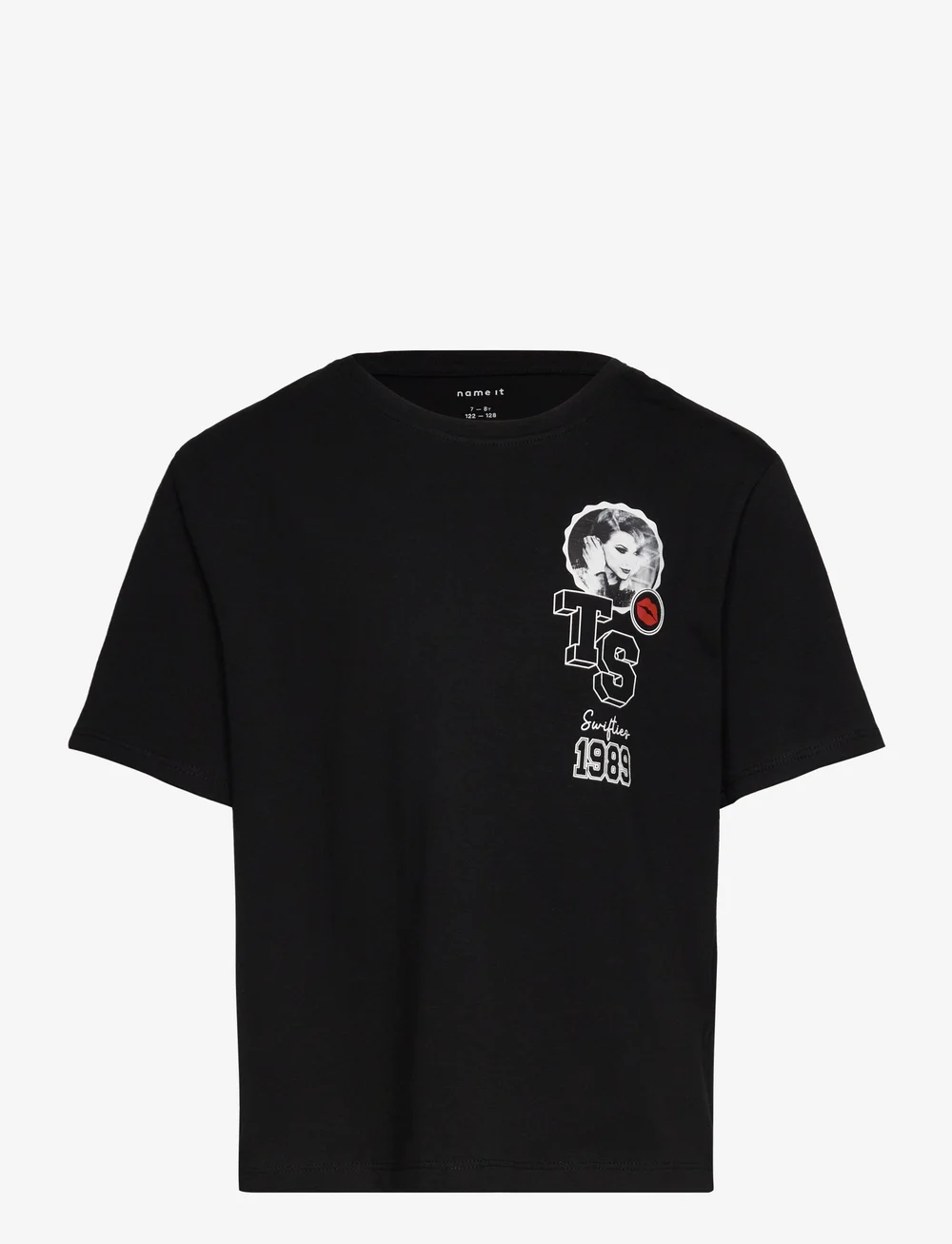 name it - NKFFEYRE TSWIFT SS NREG TOP SKY - kurzärmelige - black - 1