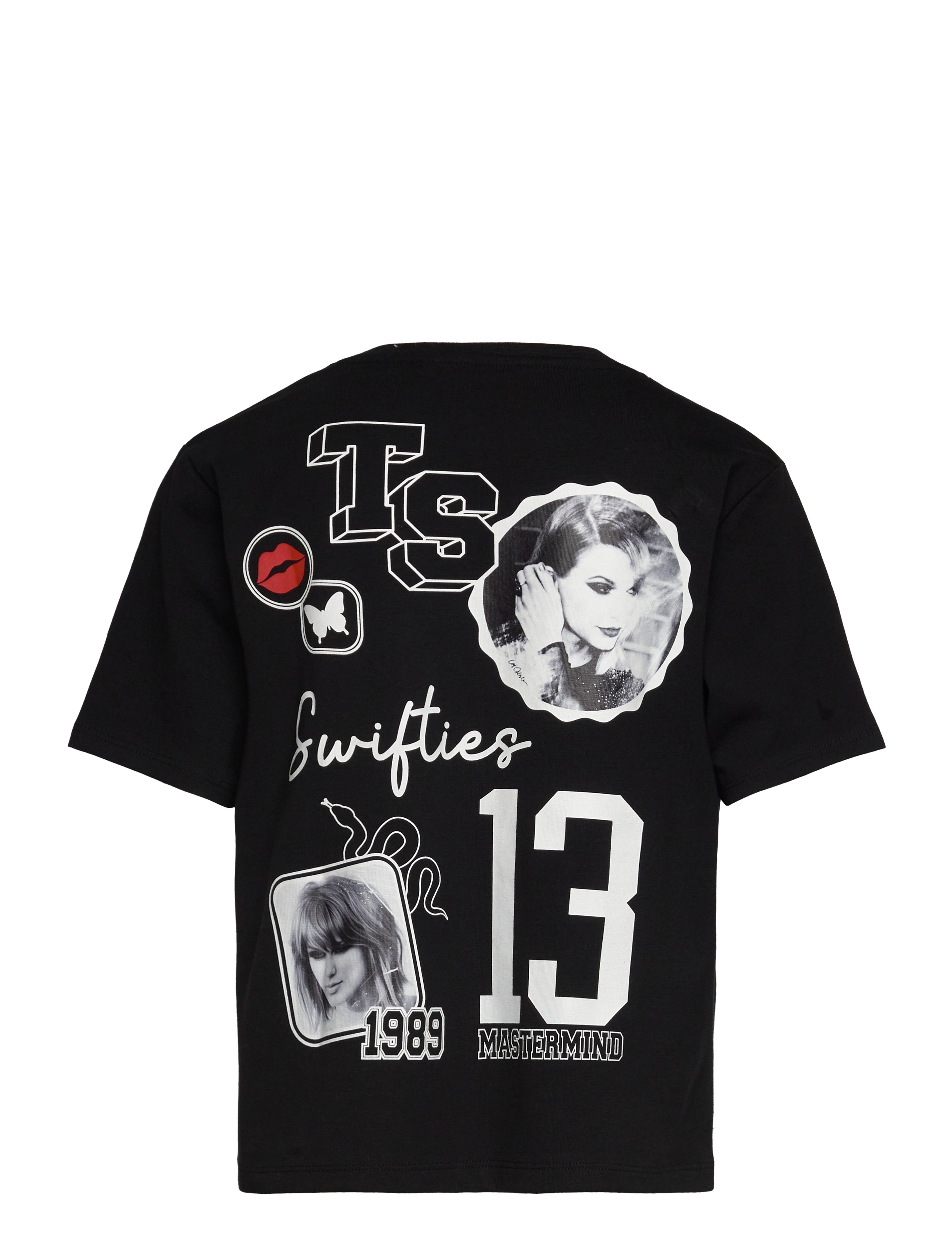 name it - NKFFEYRE TSWIFT SS NREG TOP SKY - lyhythihaiset t-paidat - black - 2