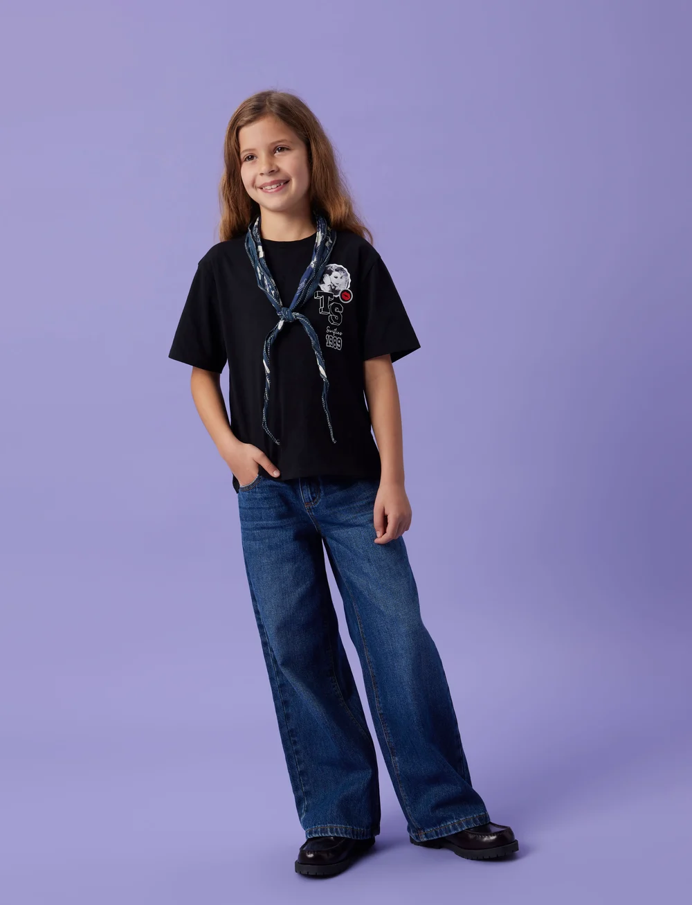 name it - NKFFEYRE TSWIFT SS NREG TOP SKY - kurzärmelige - black - 3