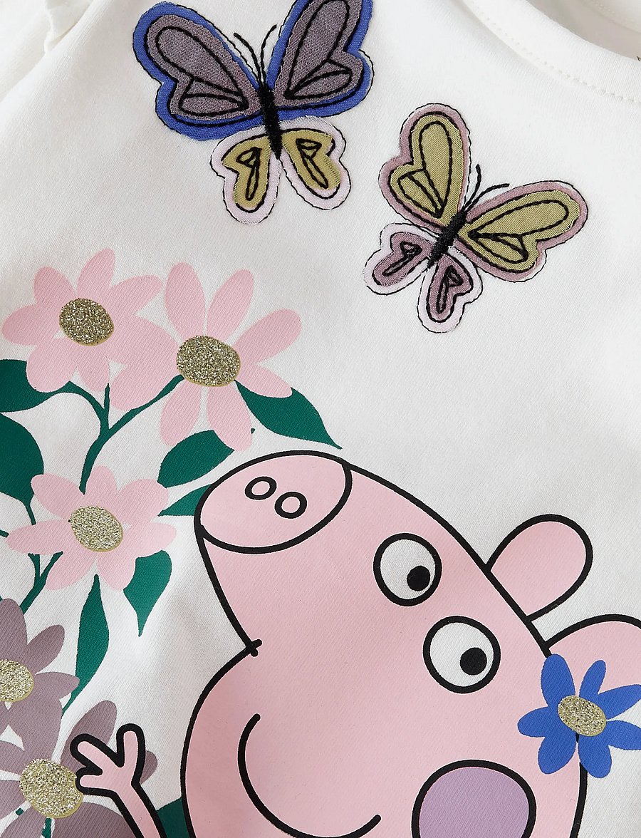 name it - NMFANNA PEPPA LS TOP BOX CPLG - langärmelig - cloud dancer - 3