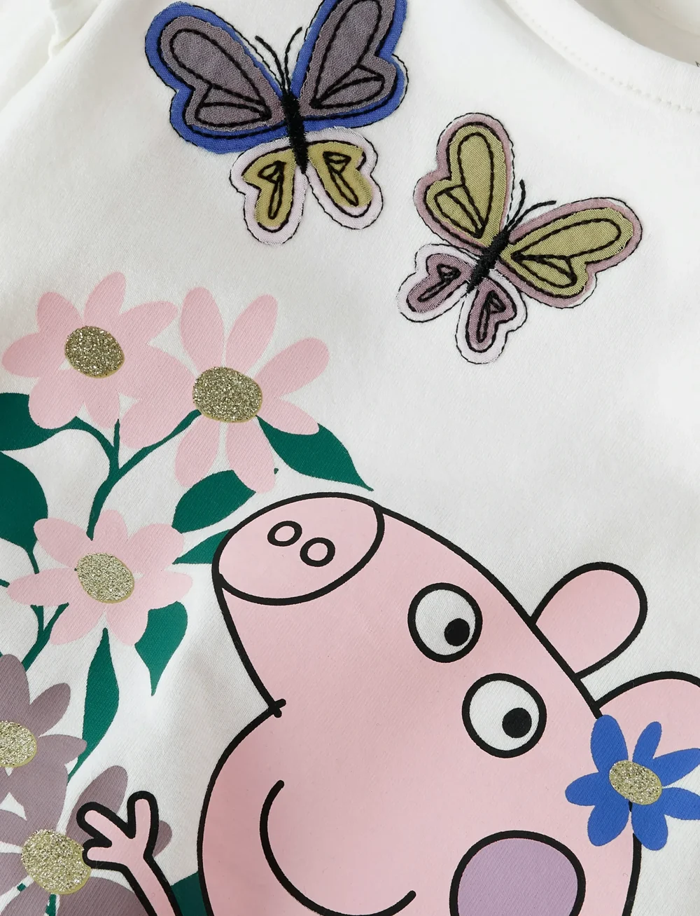 name it - NMFANNA PEPPA LS TOP BOX CPLG - langärmelig - cloud dancer - 2