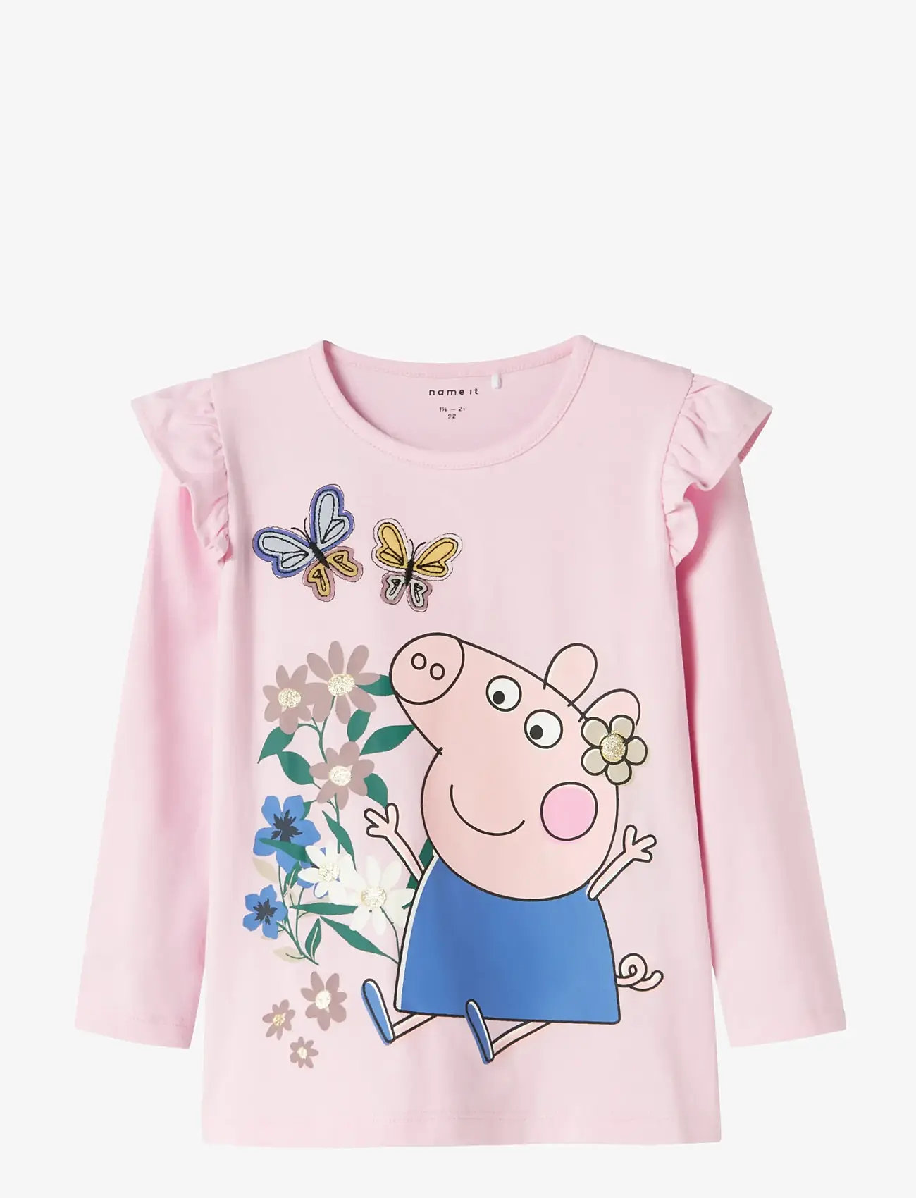 name it - NMFANNA PEPPA LS TOP BOX CPLG - langærmede t-shirts - sweet dreams - 1