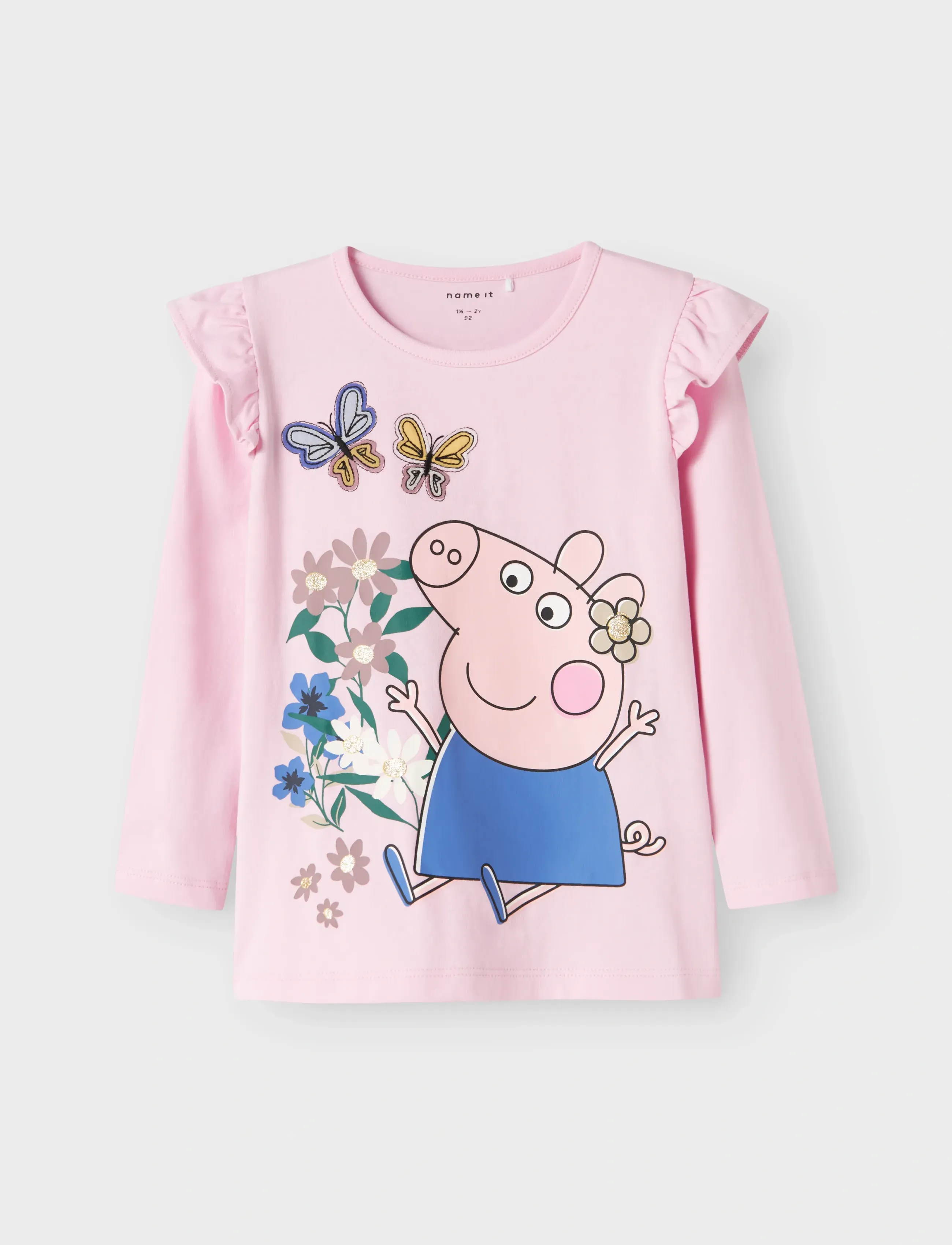 name it NMFANNA PEPPA LS TOP BOX CPLG - Topid ja T-särgid - SWEET DREAMS / pink/rose