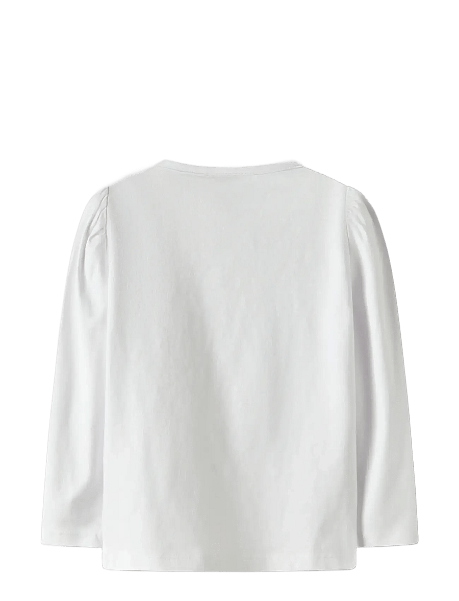 name it - NMFARNA STITCH LS TOP BOX WDI - pikkade varrukatega t-särgid - cloud dancer - 2