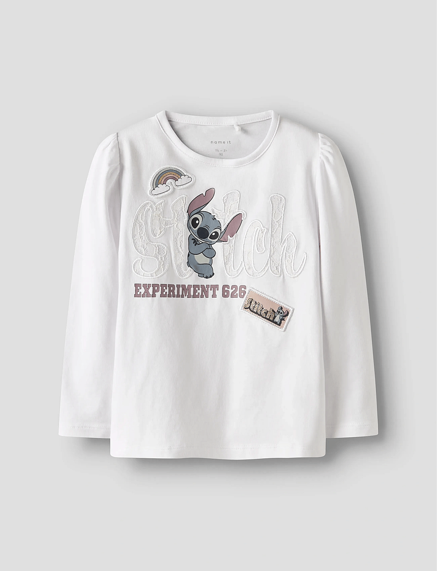 name it - NMFARNA STITCH LS TOP BOX WDI - pikkade varrukatega t-särgid - cloud dancer - 0