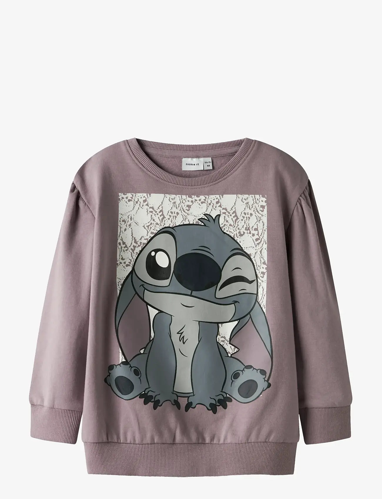 name it - NMFARINA STITCH SWEAT BRU WDI - sweatshirts - toadstool - 0