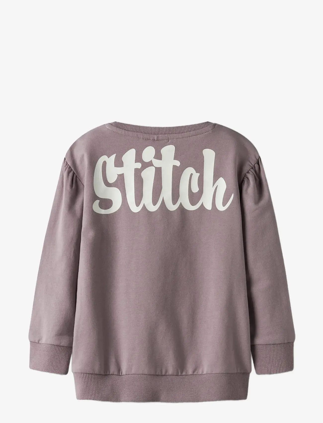 name it - NMFARINA STITCH SWEAT BRU WDI - sweatshirts - toadstool - 1