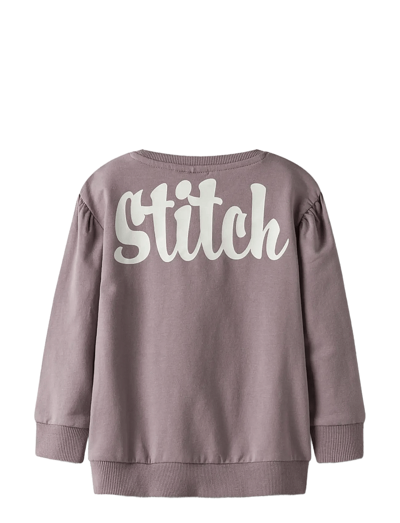 name it - NMFARINA STITCH SWEAT BRU WDI - sweatshirts - toadstool - 1
