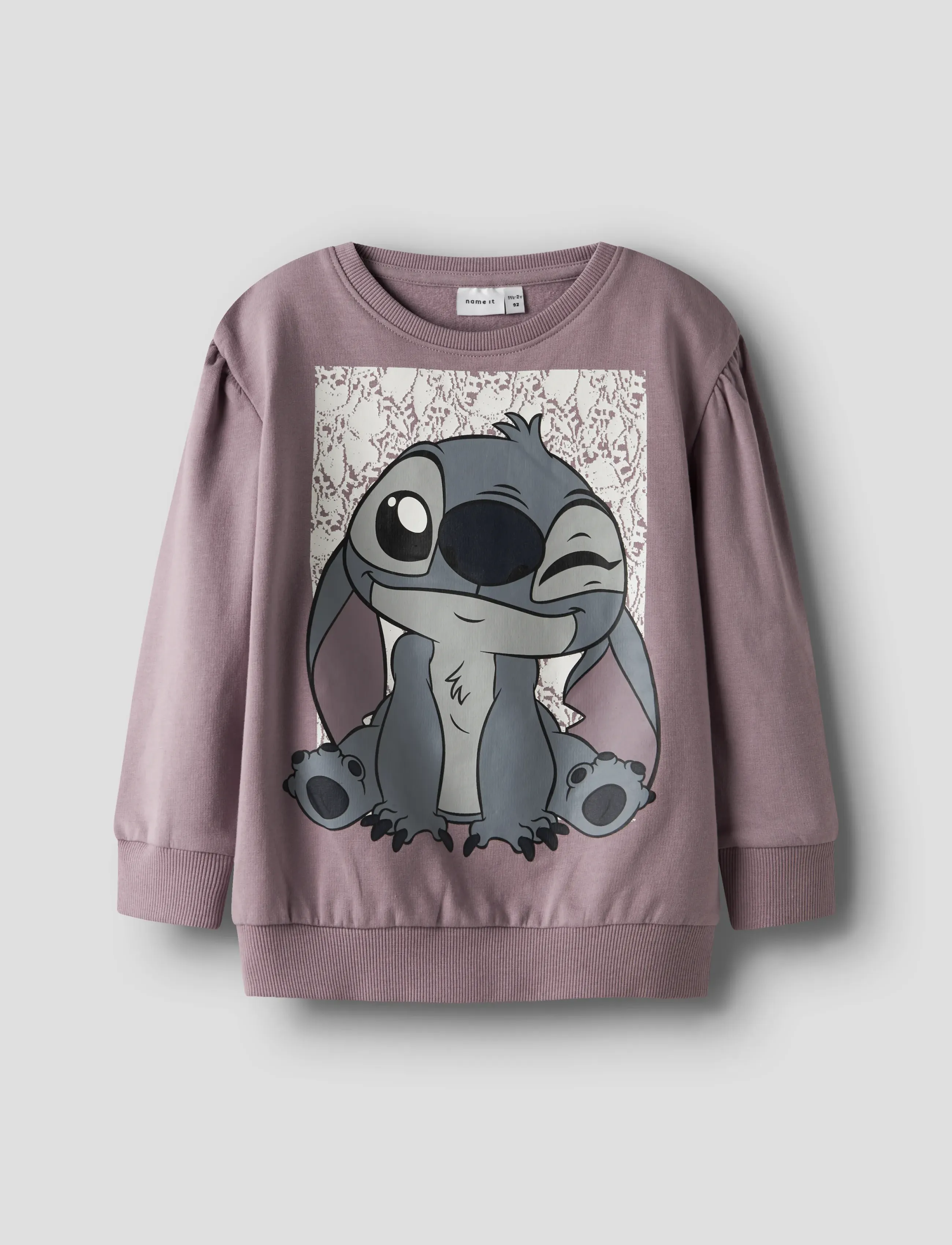 name it - NMFARINA STITCH SWEAT BRU WDI - sweatshirts - toadstool - 0