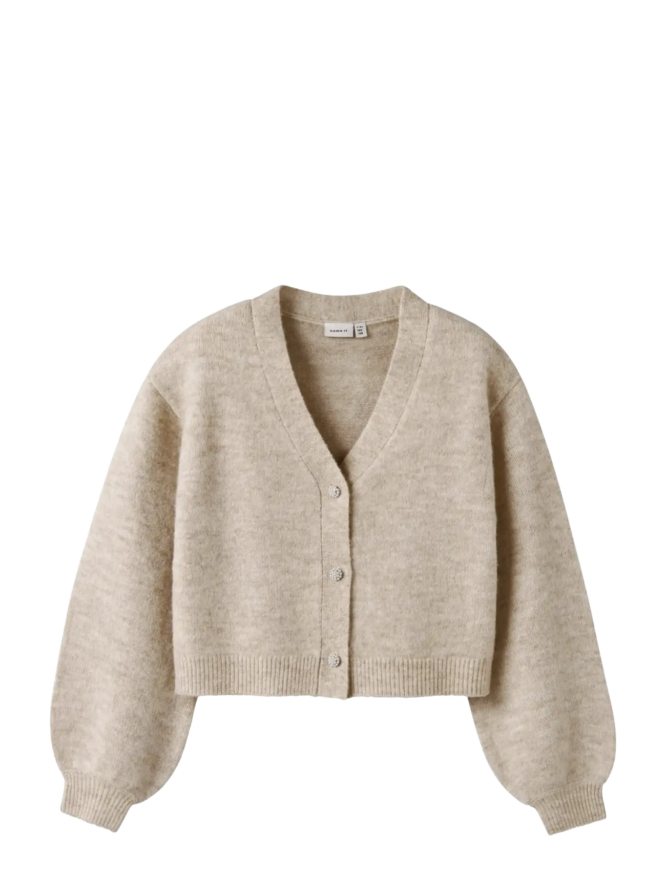 name it NKFNINA KNIT CARD - Cardigans - PEYOTE MELANGE / beige