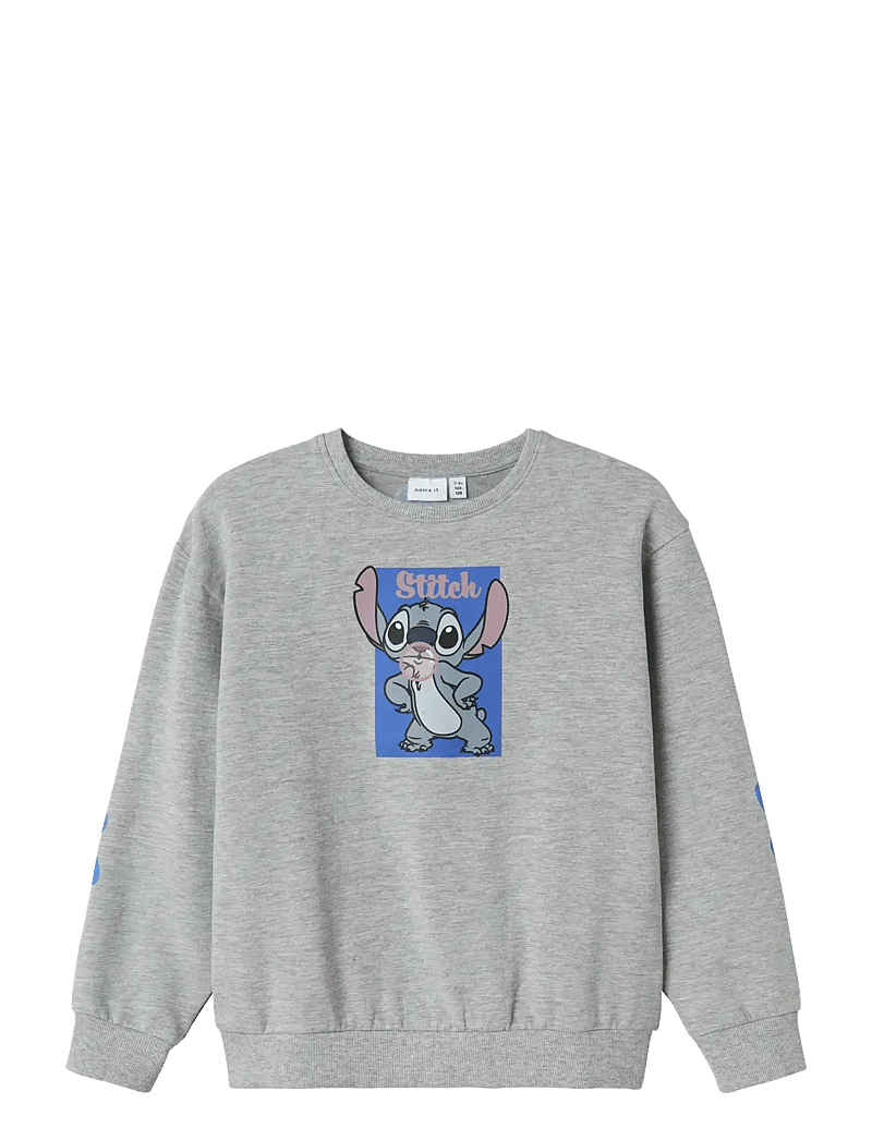 name it - NKFAKIRA STITCH RLX SWEAT BRU WDI - sweatshirts - grey melange - 1