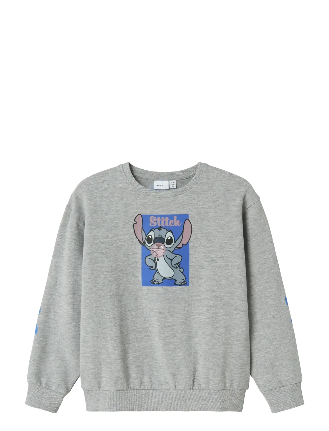 name it NKFAKIRA STITCH RLX SWEAT BRU WDI - 4 for 3 - GREY MELANGE / grey