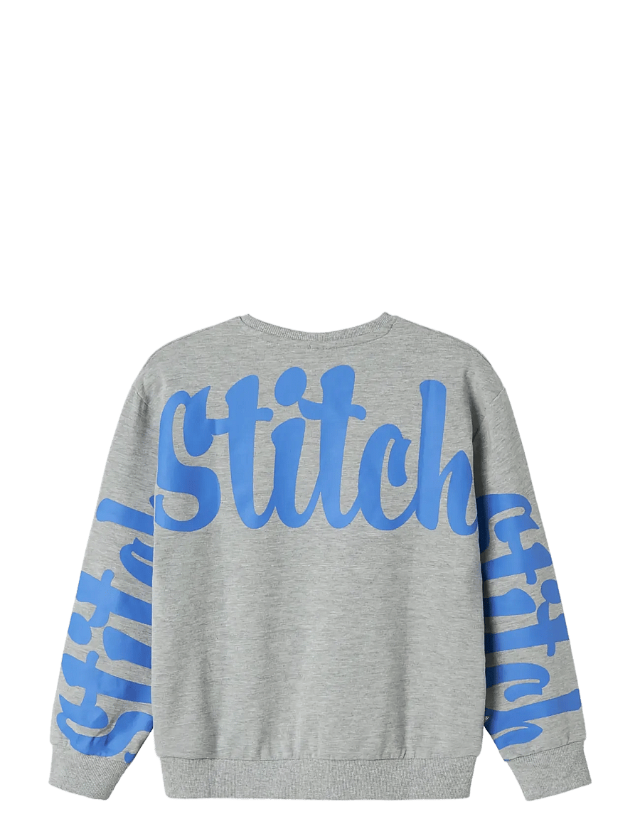 name it - NKFAKIRA STITCH RLX SWEAT BRU WDI - džemperiai - grey melange - 2