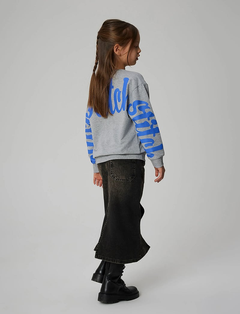 name it - NKFAKIRA STITCH RLX SWEAT BRU WDI - sweatshirts - grey melange - 3