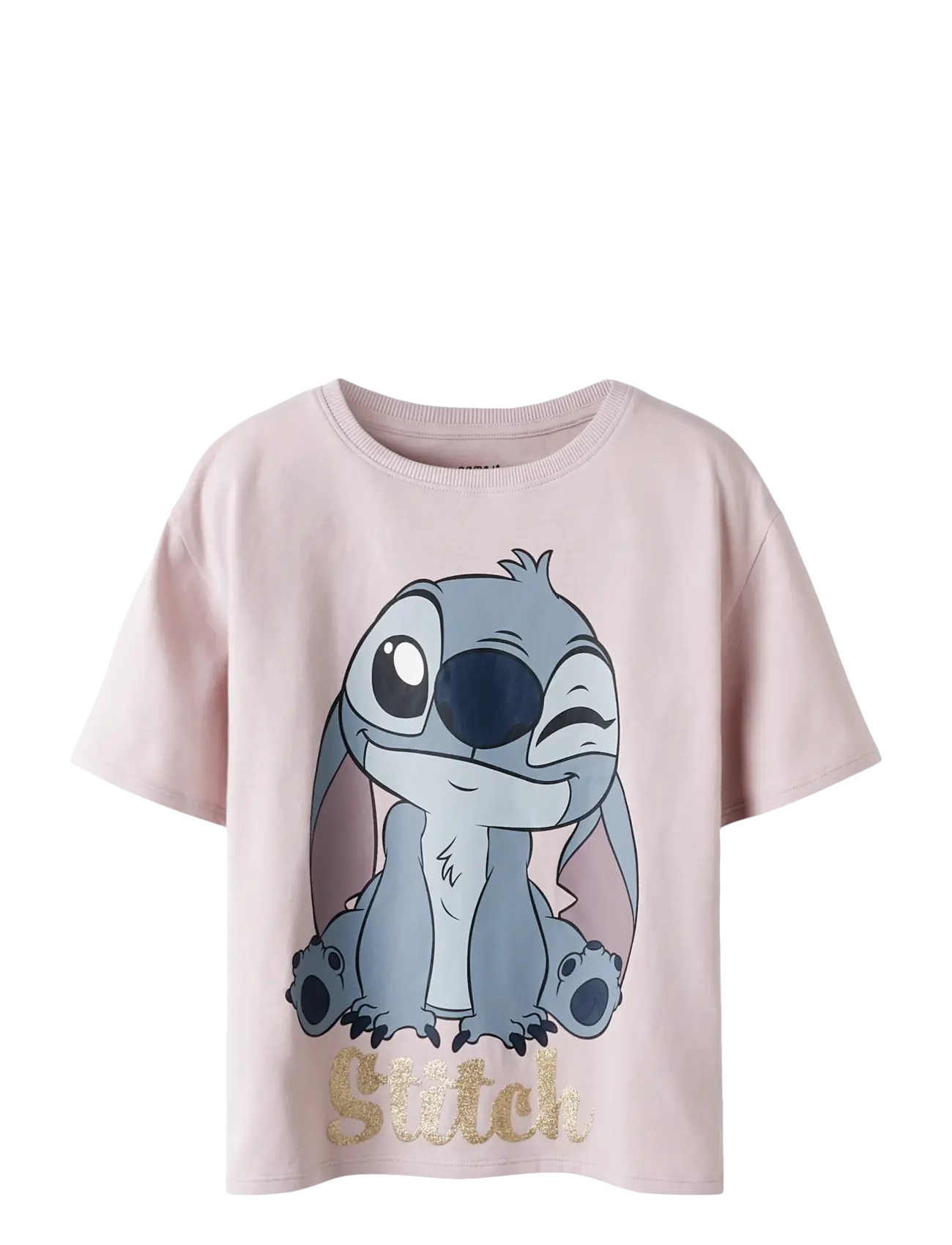 name it NKFAKUN STITCH SS NREG TOP BOX NOOS WDI - Overdele - BURNISHED LILAC / pink/rose