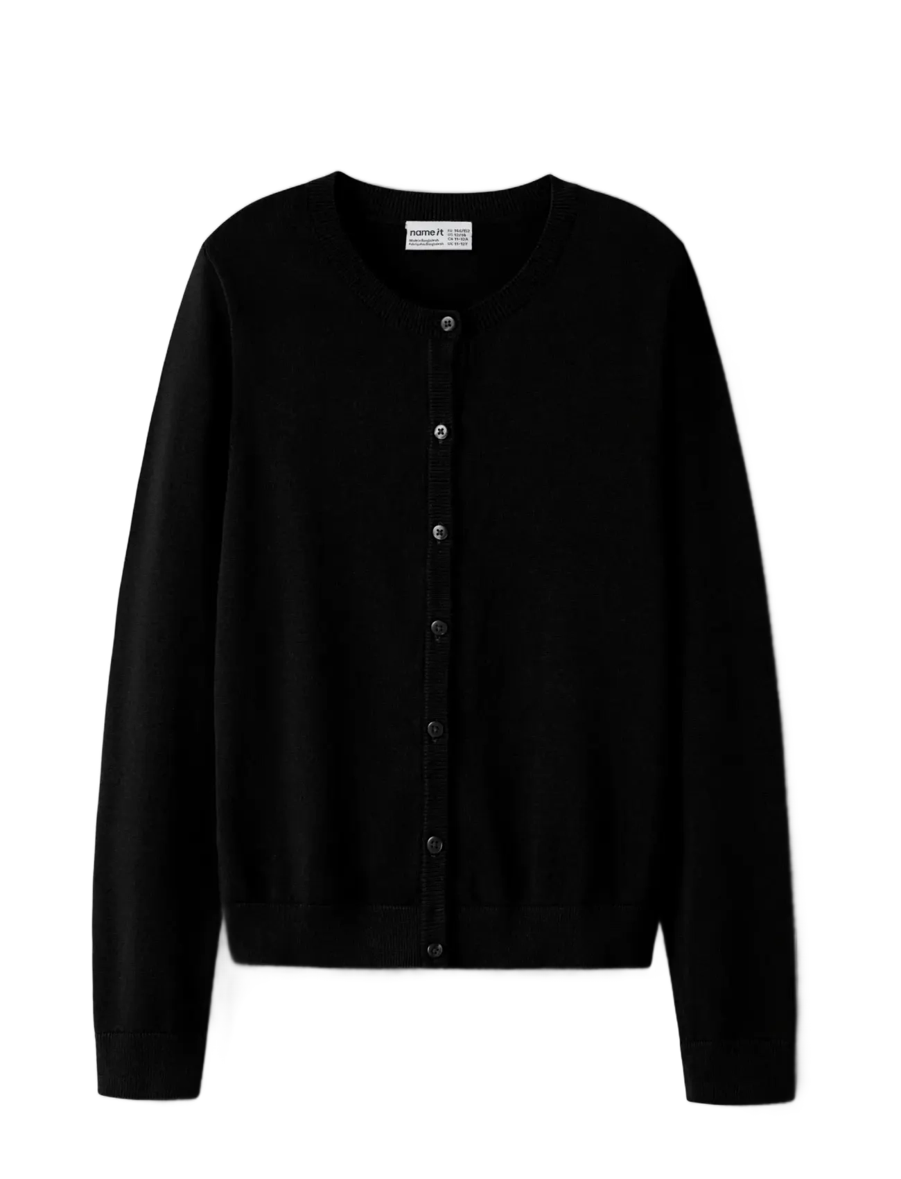 name it - NKFVALANE LS KNIT CARD NOOS - kardiganid - black - 2