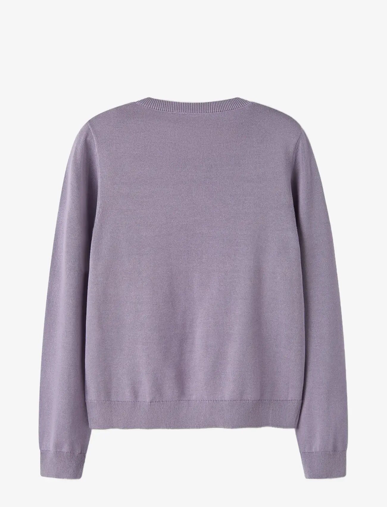 name it - NKFVALANE LS KNIT CARD NOOS - koftor - lavender gray - 2