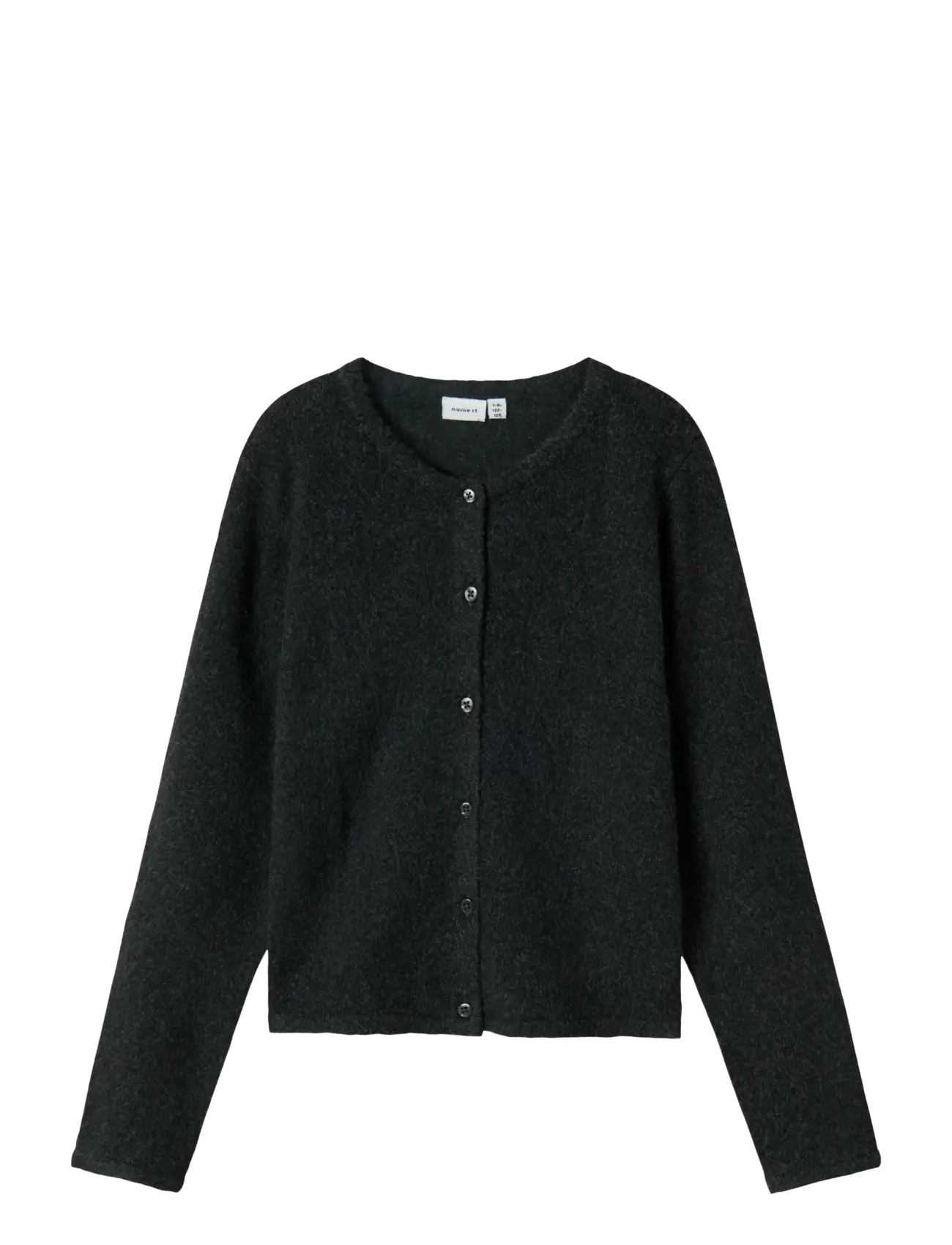 name it NKFSALUNA LS KNIT CARD NOOS - Cardigans - DARK GREY MELANGE / grey