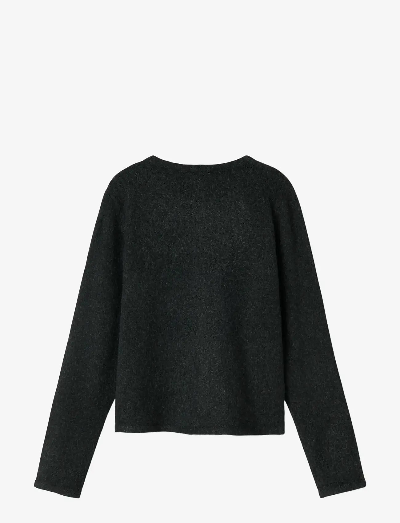 name it - NKFSALUNA LS KNIT CARD NOOS - kardiganid - dark grey melange - 2