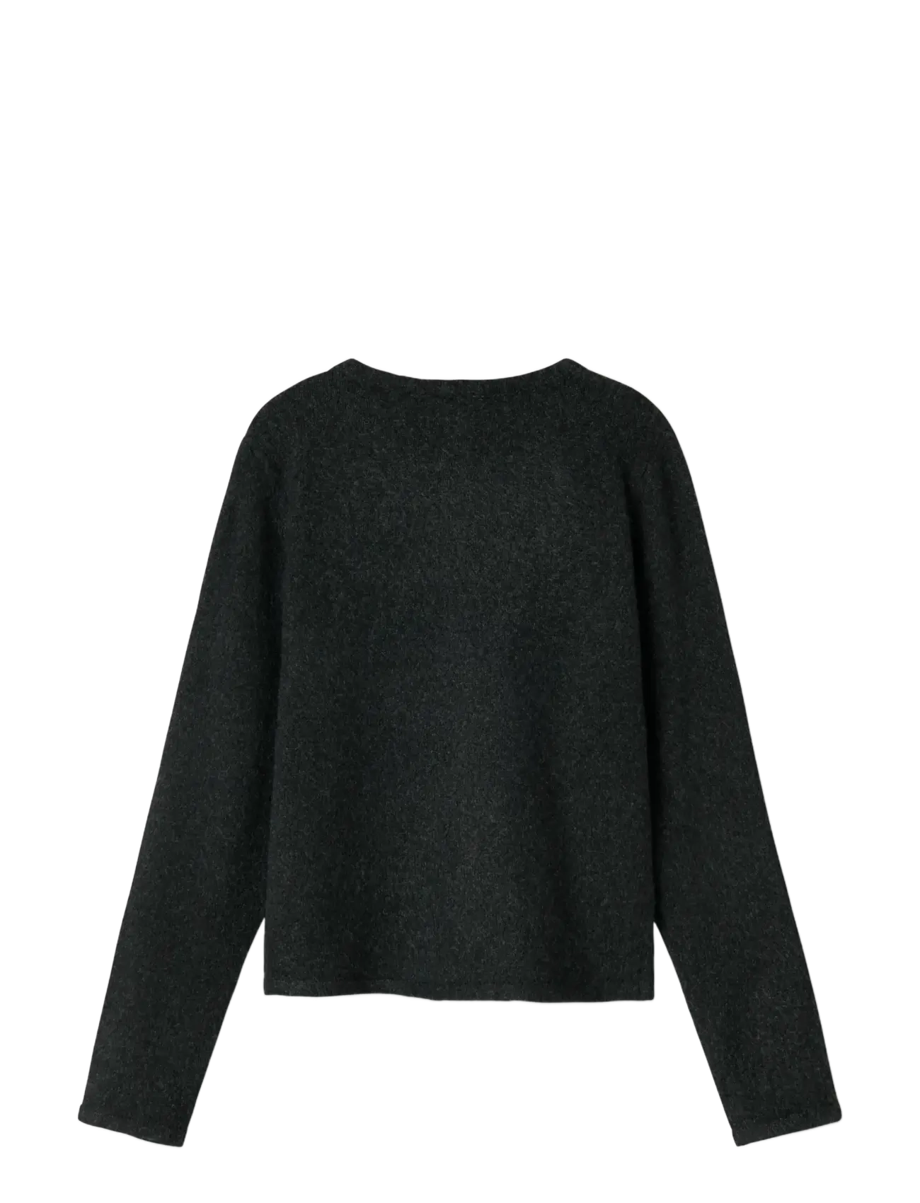 name it - NKFSALUNA LS KNIT CARD NOOS - koftor - dark grey melange - 2