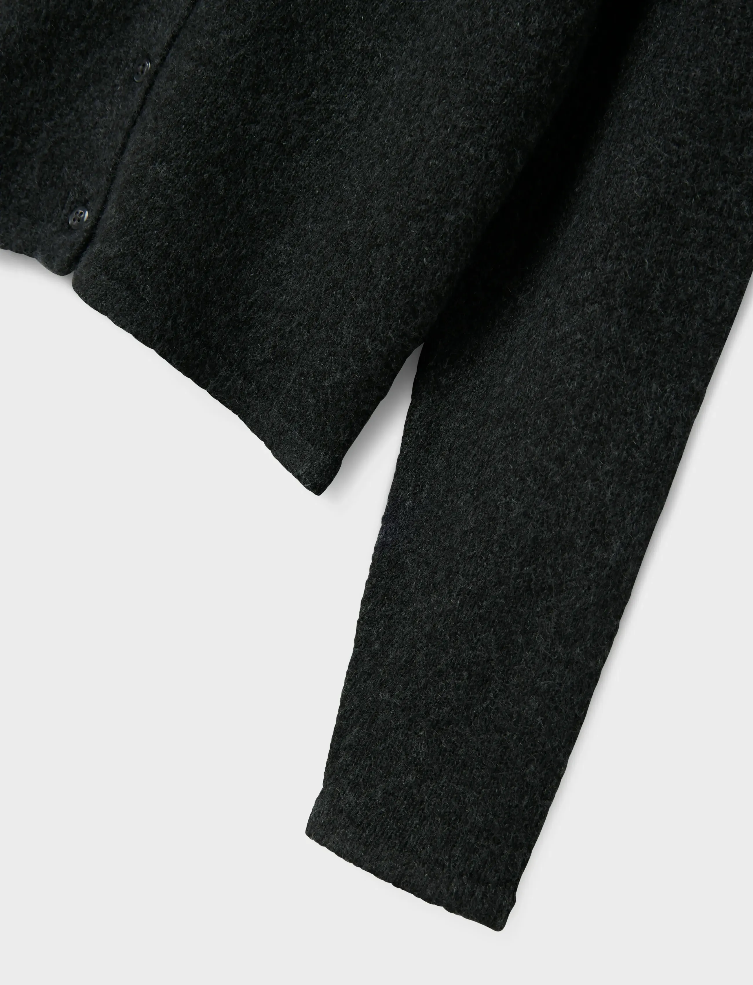 name it - NKFSALUNA LS KNIT CARD NOOS - koftor - dark grey melange - 3