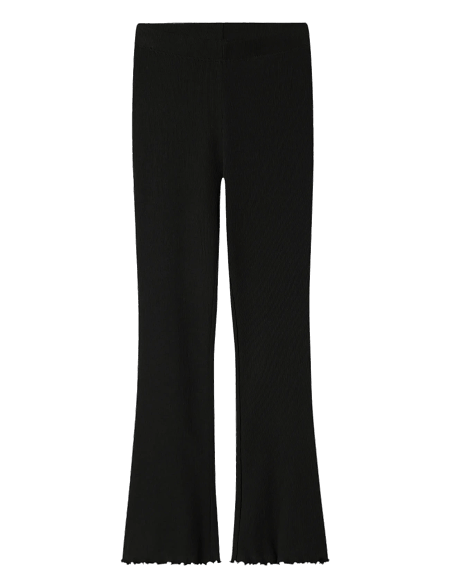 name it - NKFNAKAL BOOTCUT LEGGING NOOS - ungbarnabuxur - black - 1
