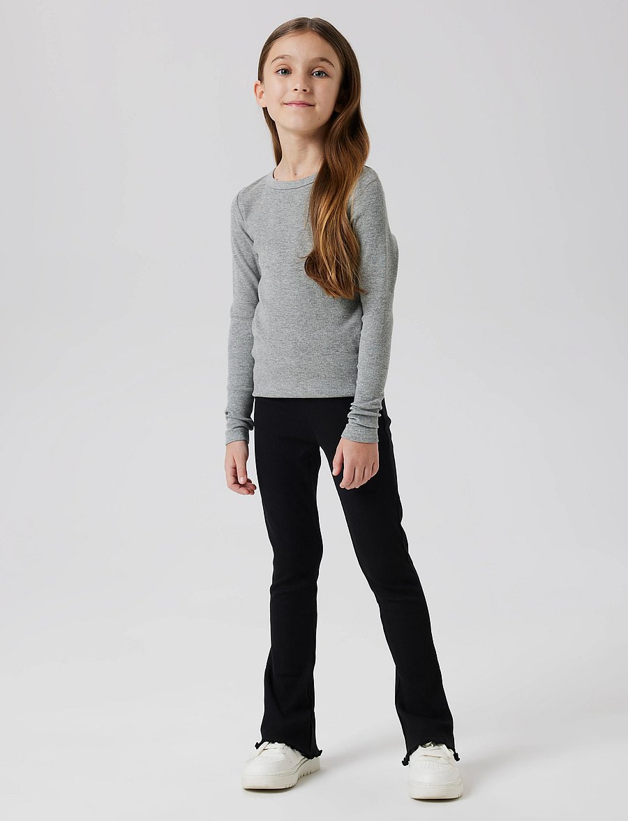 name it - NKFNAKAL BOOTCUT LEGGING NOOS - ungbarnabuxur - black - 0