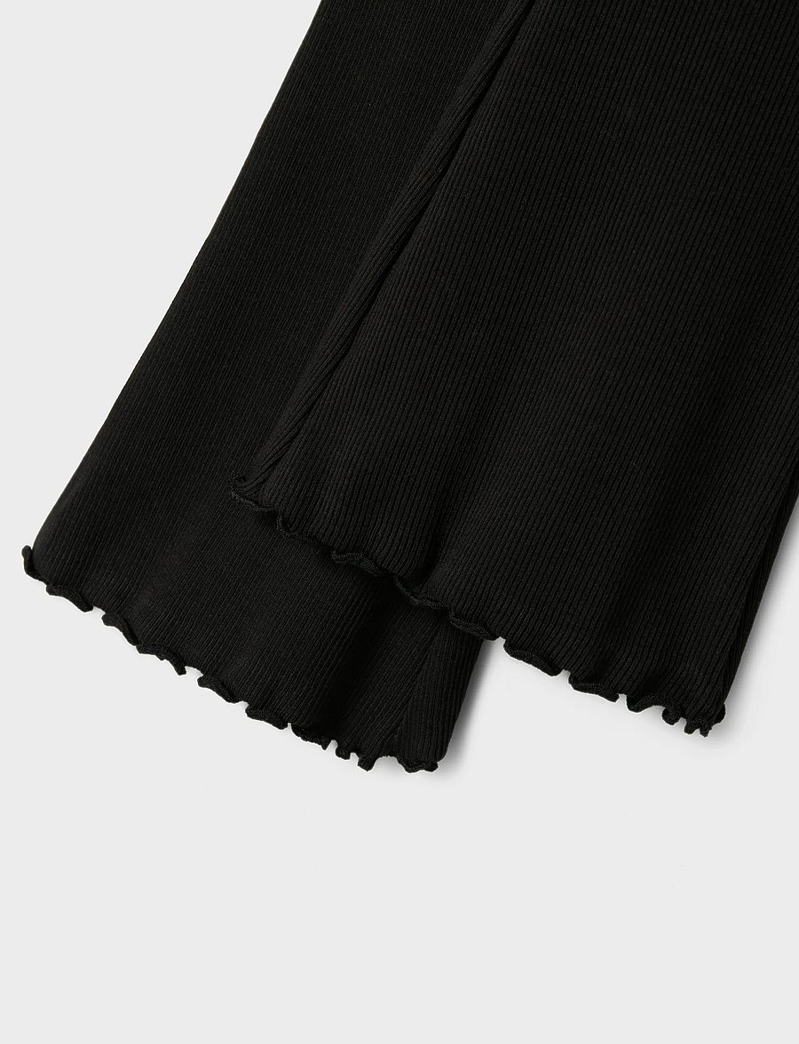 name it - NKFNAKAL BOOTCUT LEGGING NOOS - ungbarnabuxur - black - 3