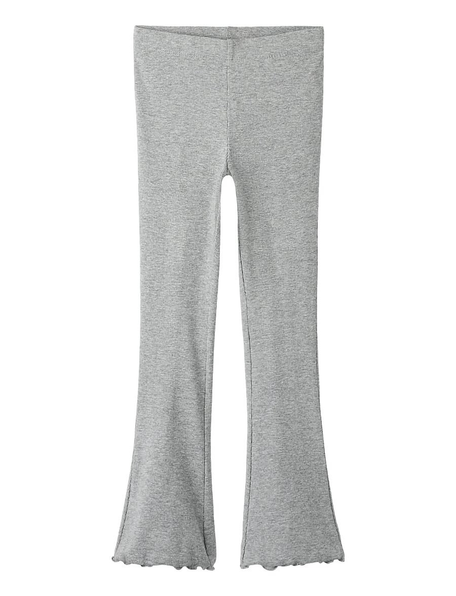 name it - NKFNAKAL BOOTCUT LEGGING NOOS - babyhosen - grey melange - 1