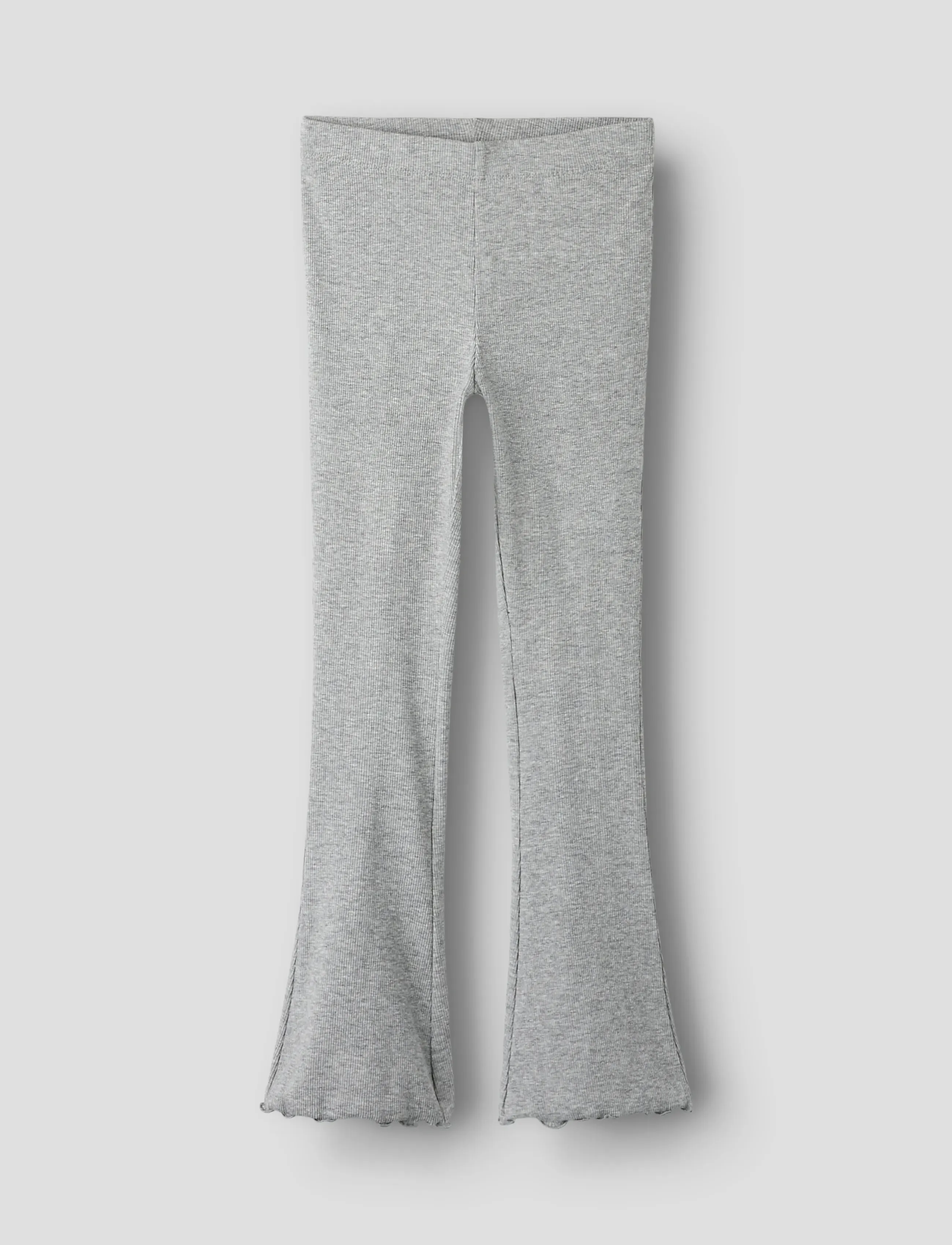 name it Nkfnakal Bootcut Legging Noos, Børn, Bootcut Leggings, Grå, Str: 146