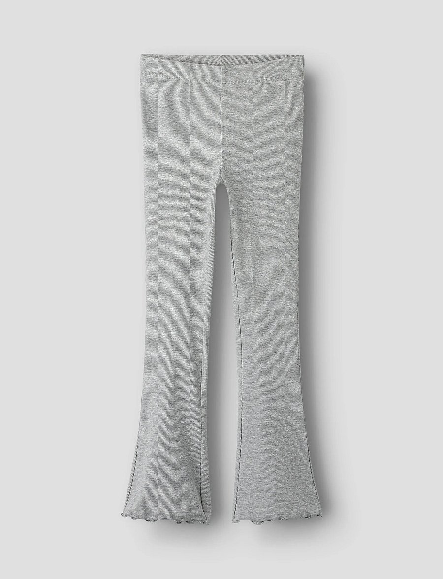 name it - NKFNAKAL BOOTCUT LEGGING NOOS - babyhosen - grey melange - 0