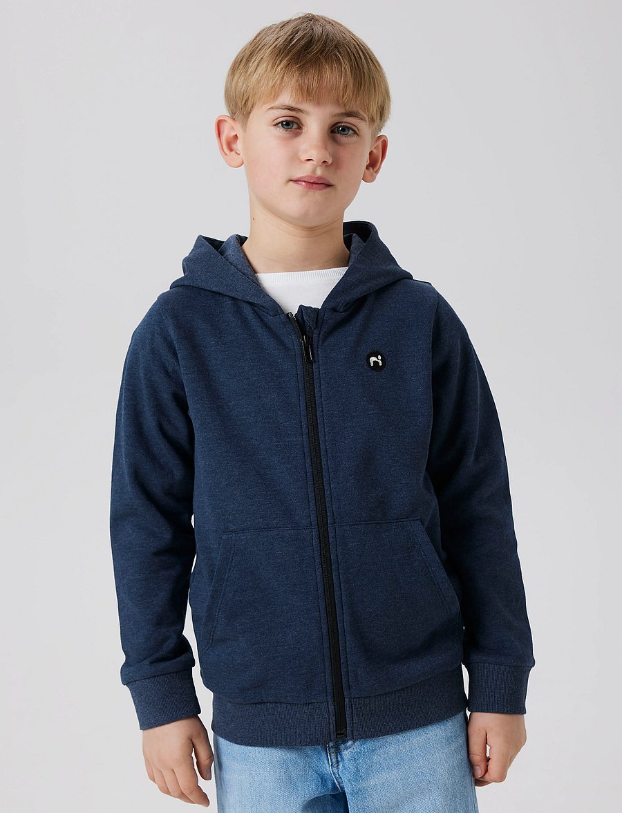 name it - NKMVIMO LS SWEAT CARD BRU NOOS - kapuzenpullover - dark sapphire - 0