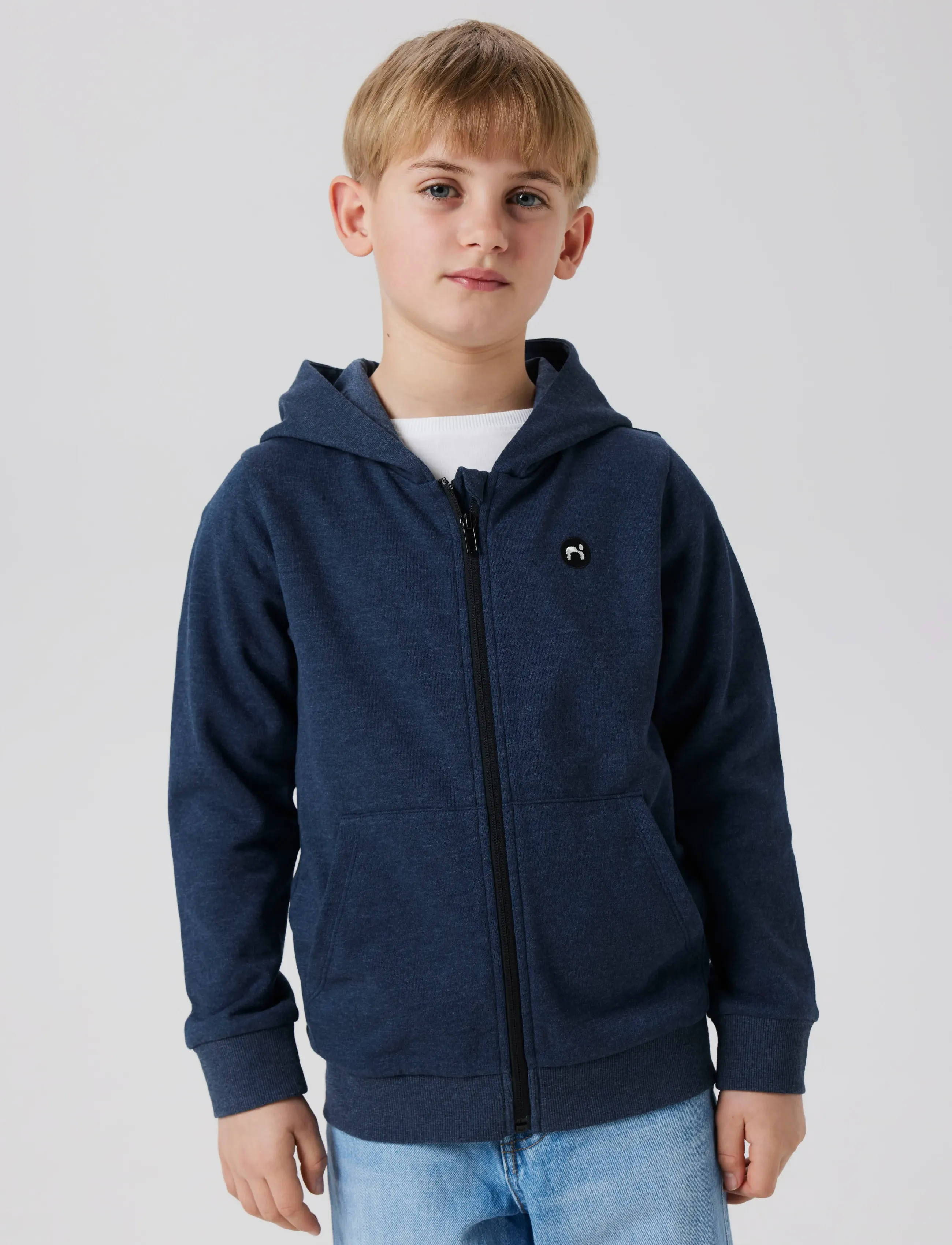 name it - NKMVIMO LS SWEAT CARD BRU NOOS - džemperiai su gobtuvu - dark sapphire - 5