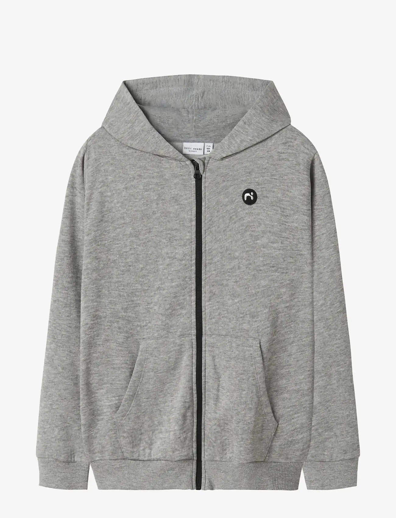 name it - NKMVIMO LS SWEAT CARD BRU NOOS - kapuzenpullover - grey melange - 1