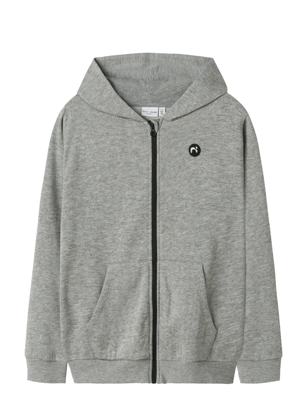 name it NKMVIMO LS SWEAT CARD BRU NOOS - Överdelar - GREY MELANGE / grey