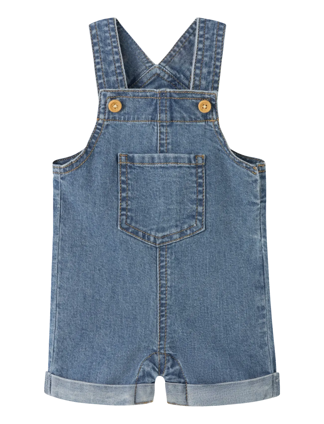 name it NBMLOU DNM SHORTS OVERALL 3400-LI H - Jumpsuits - MEDIUM BLUE DENIM / blue