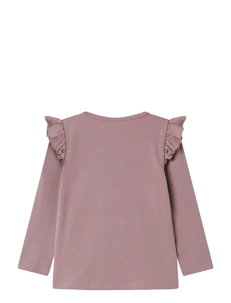 name it - NMFSABINE PAW LS TOP BOX CPLG - pikkade varrukatega t-särgid - toadstool - 2