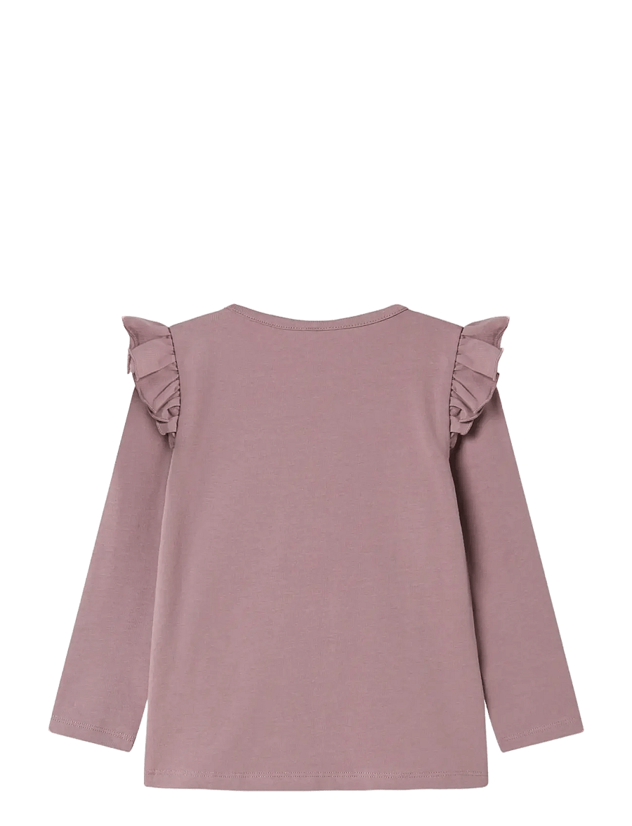 name it - NMFSABINE PAW LS TOP BOX CPLG - toppar & t-shirts - toadstool - 2