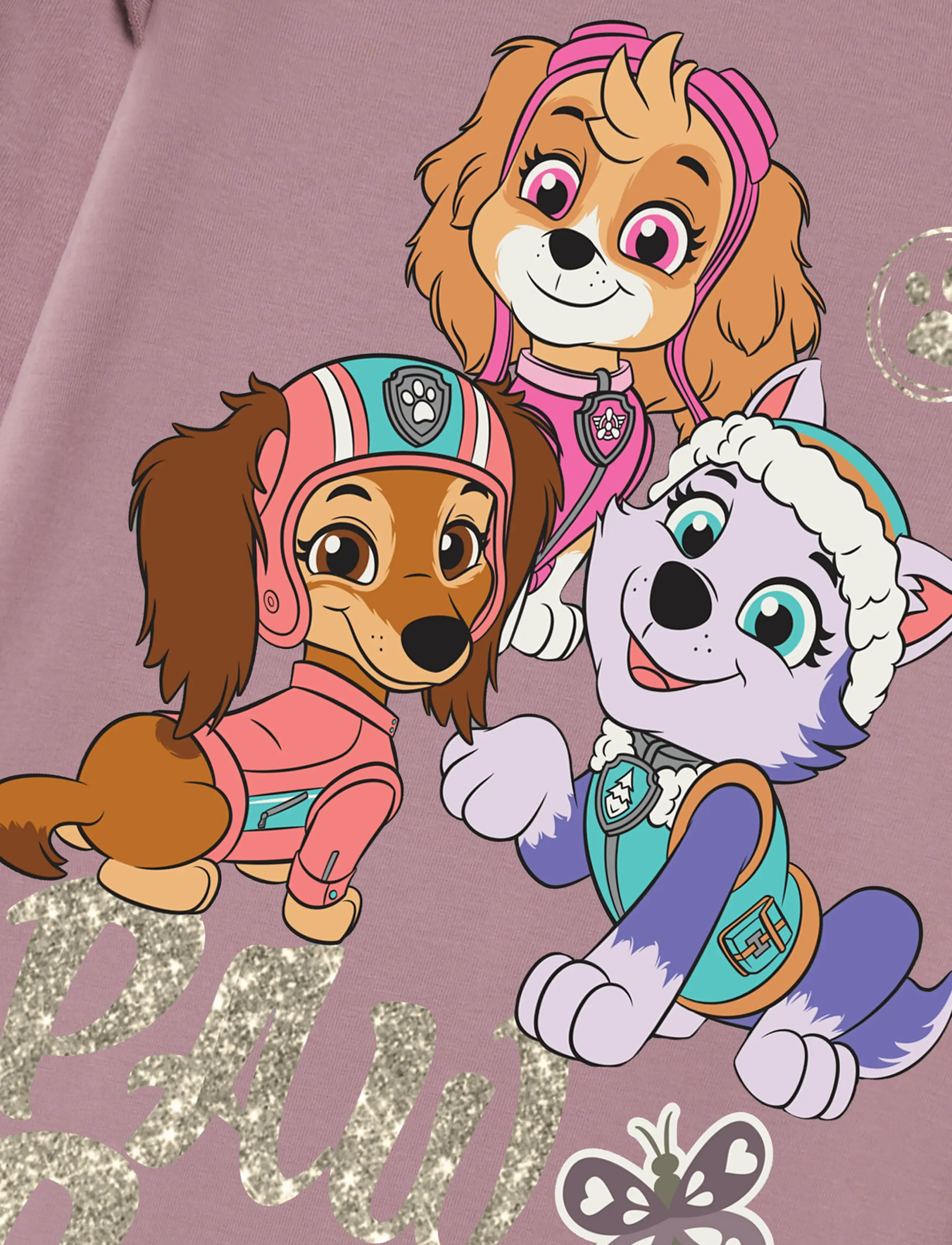 name it - NMFSABINE PAW LS TOP BOX CPLG - toppar & t-shirts - toadstool - 3