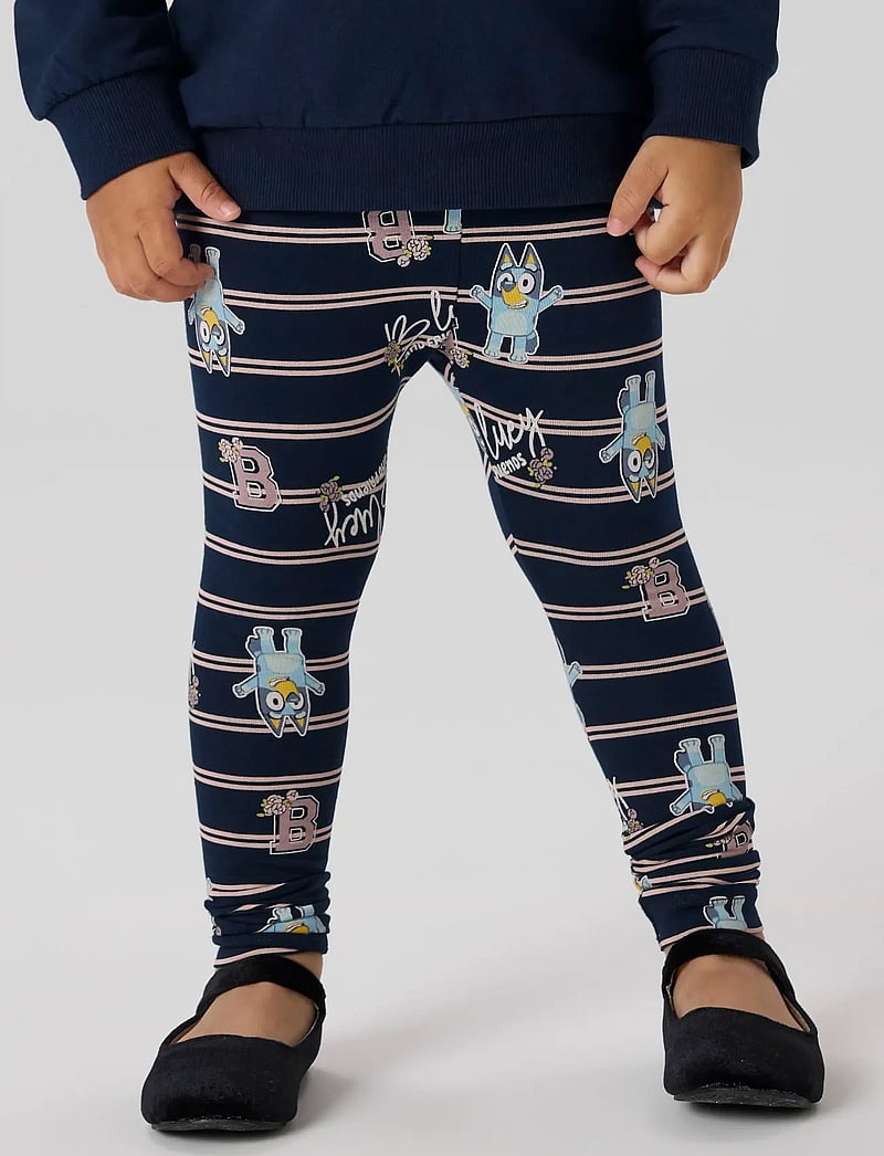 name it - NMFSISA BLUEY LEGGING SKY - leggings - navy blazer - 0