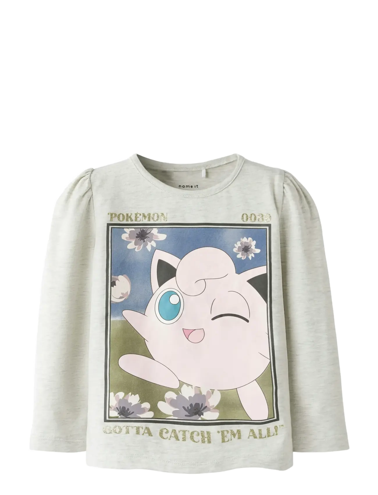 name it NMFSORINA POKEMON LS TOP BOX SKY - Overdele - PEYOTE MELANGE / cream