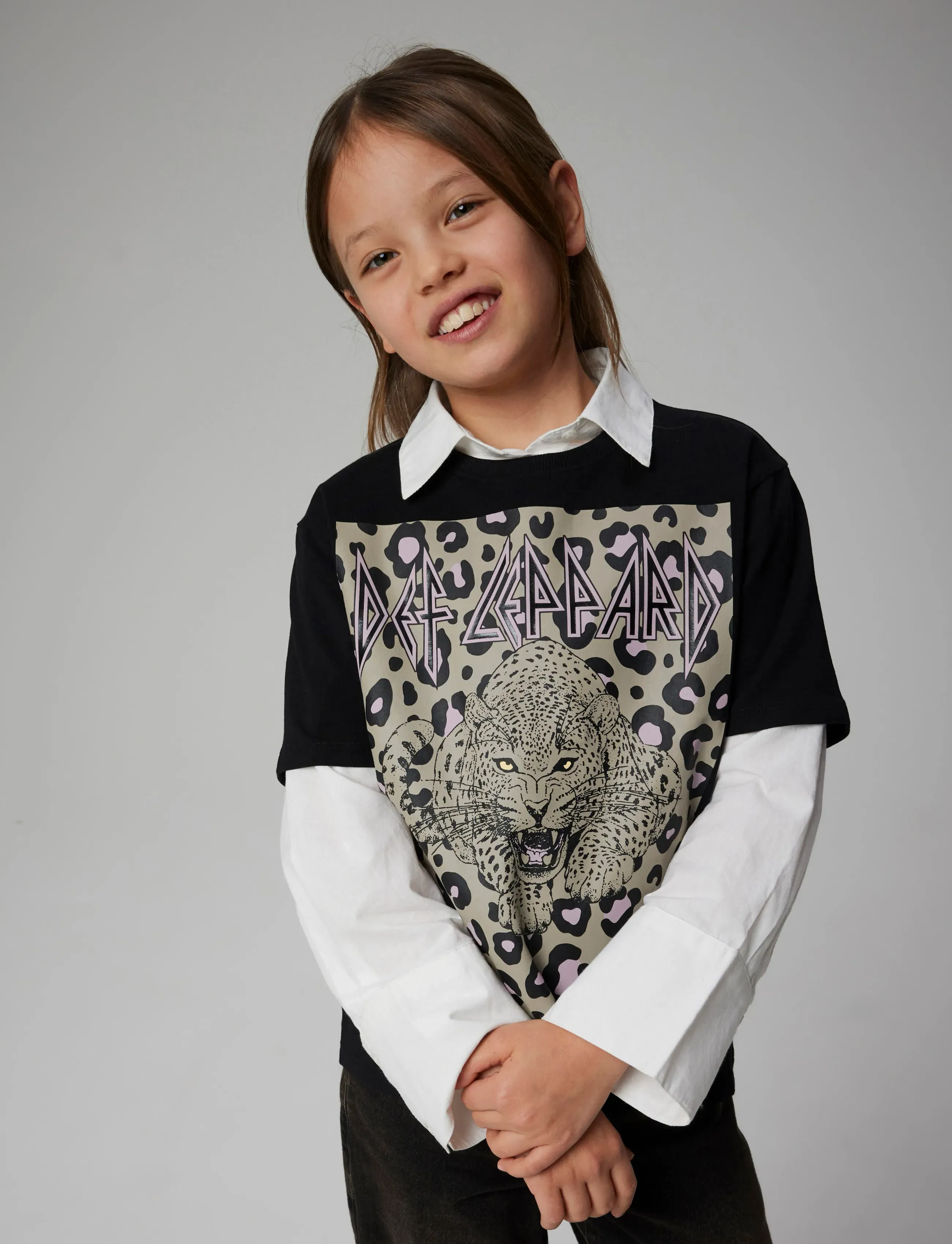 name it - NKFSURI DEFLEPPARD SS NREG TOP BOX UNV - t-shirts à manches courtes - black - 4