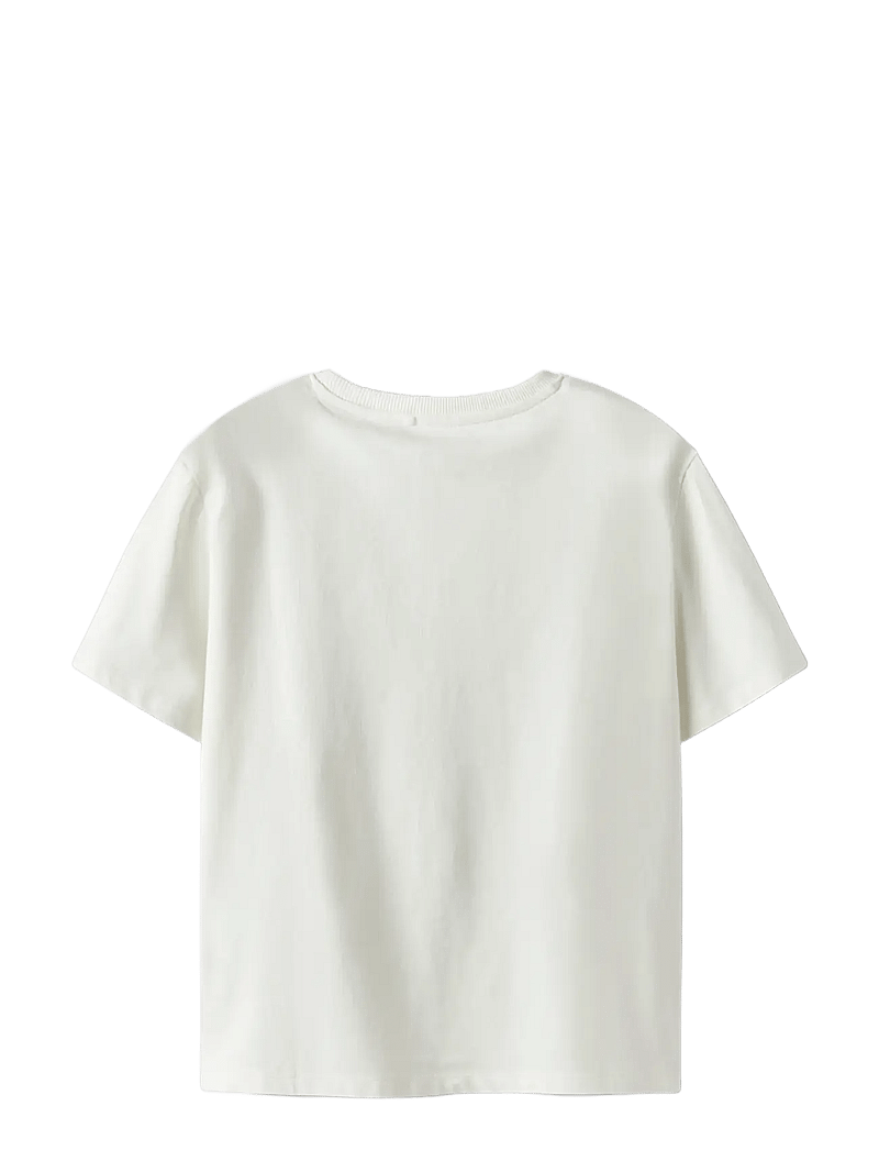 name it - NKFSURI DEFLEPPARD SS NREG TOP BOX UNV - kurzärmelige - cloud dancer - 1