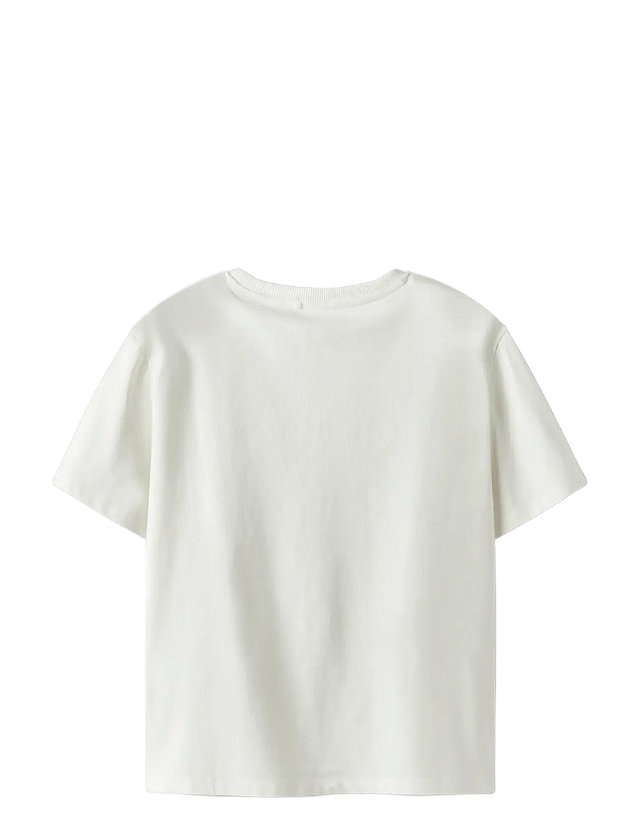 name it - NKFSURI DEFLEPPARD SS NREG TOP BOX UNV - t-shirts à manches courtes - cloud dancer - 1