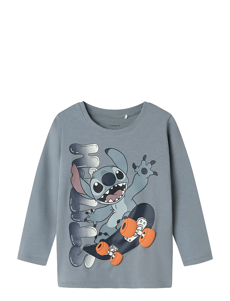 name it - NMMADRI STITCH LS NREG TOP BOX WDI - langærmede t-shirts - tradewinds - 1