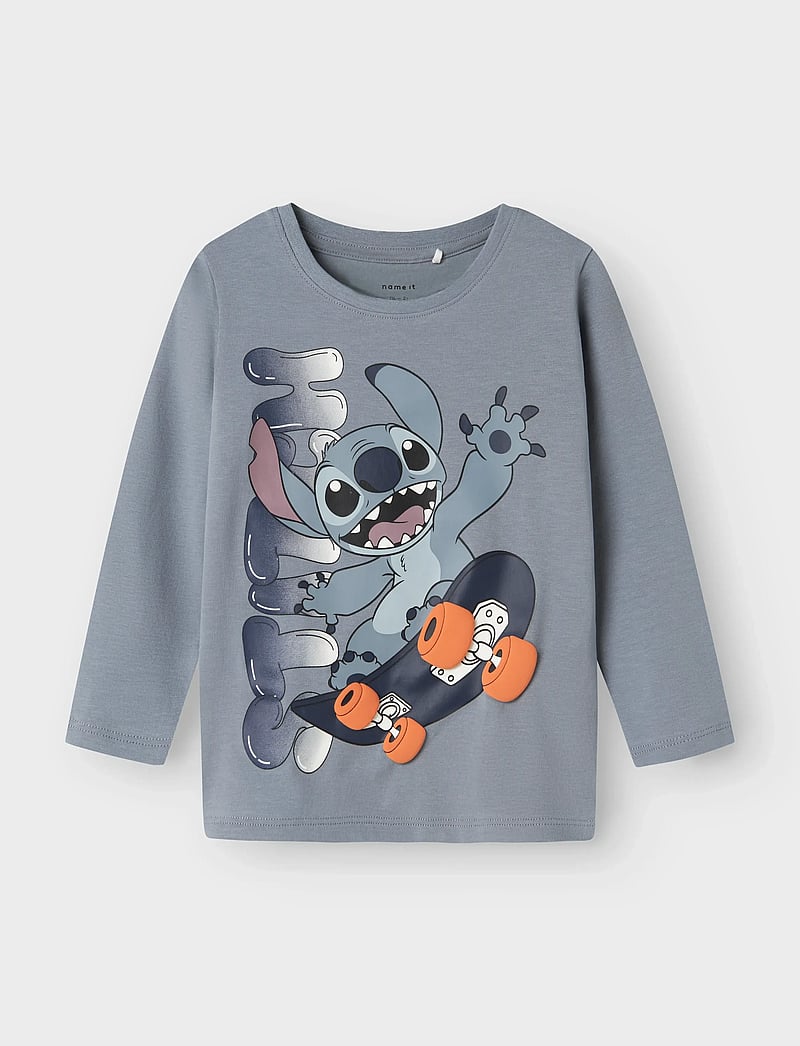 name it - NMMADRI STITCH LS NREG TOP BOX WDI - langærmede t-shirts - tradewinds - 0