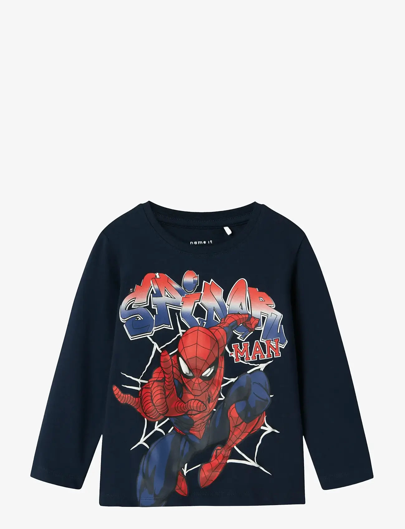 name it - NMMALVIS SPIDER LS NREG TOP MAR - marškinėliai ilgomis rankovėmis - navy blazer - 1