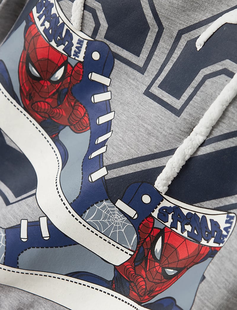 name it - NMMADAM SPIDER NREG SWEAT BRU MAR - džemperiai - grey melange - 3