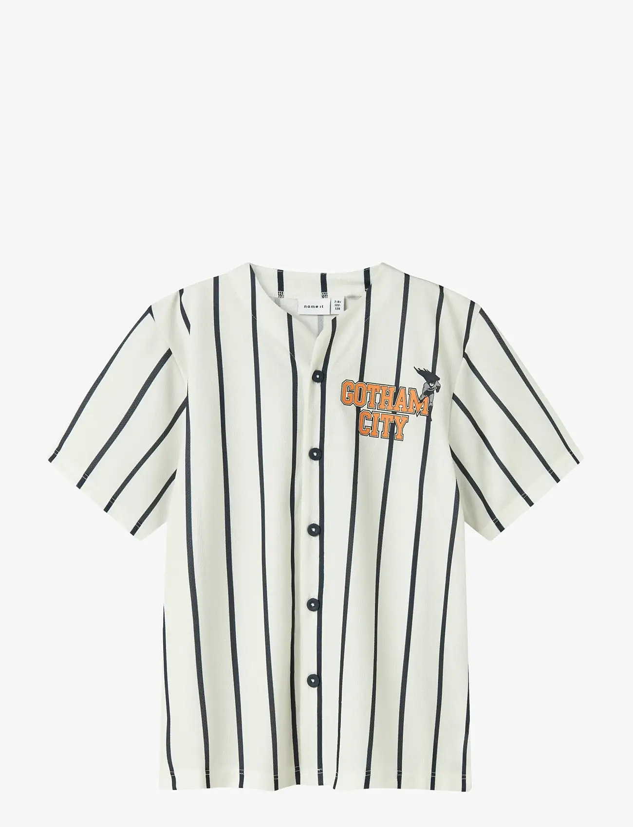 name it - NKMAKASH BATMAN SS NREG POLY SHIRT WAB - short-sleeved t-shirts - cloud dancer - 1