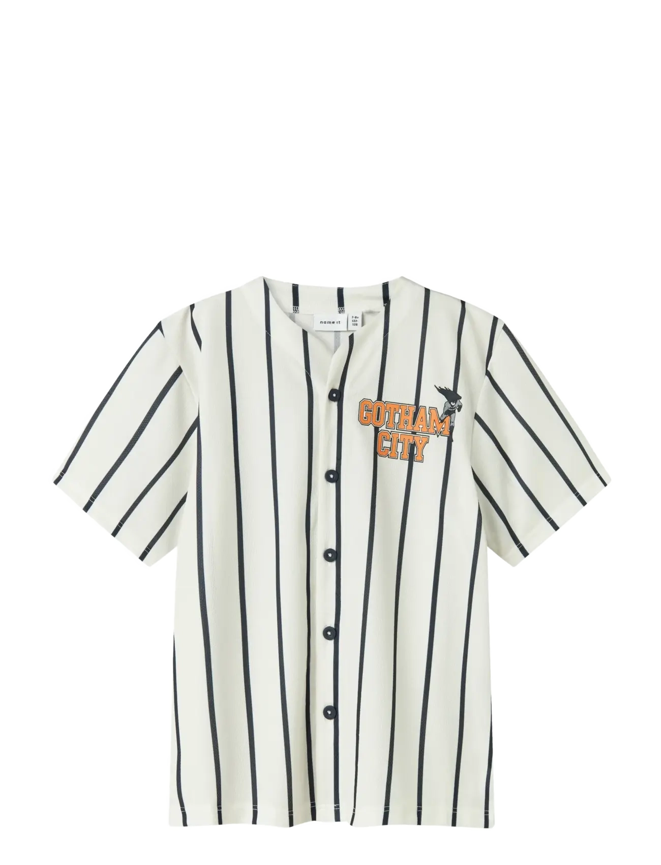 name it NKMAKASH BATMAN SS NREG POLY SHIRT WAB - Overdele - CLOUD DANCER / cream